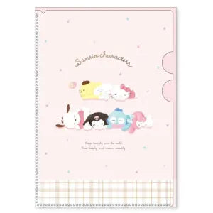 Sanrio Clear File with a Verical Pocket Fluffy / Good Night *