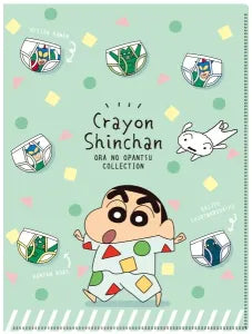 Crayon Shin-chan 6P Clear File Holder with Hard Cover Pajama