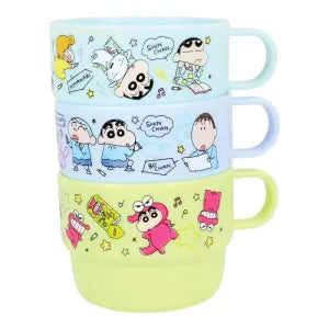 Crayon Shin-chan Plastic Cup 3P Set - Doodle