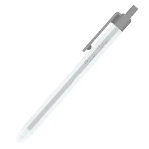 Plain Color Milky Axis Knock Gel Pen - Black