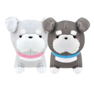 Two pcs plush keychain - Schnauzer