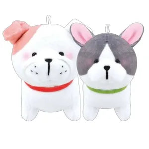 Two pcs plush keychain - Bulldog