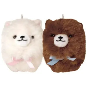 Two pcs plush keychain - Pomeranian