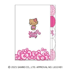 T_Sunburn Hello Kitty 5-Index Clear File / Ribbon