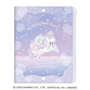 T_Little Twin Stars 6‑Pockets Clear File / Twilight Unicorn