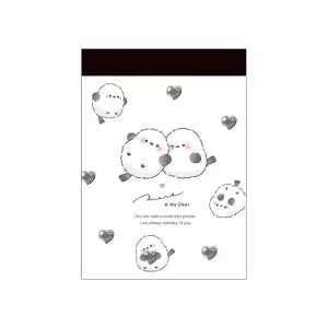 T_Cute Bird Mini Memo / Heart Moa