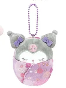 Sanrio Characters Japanese-Style Swaddled Mascot - Kuromi