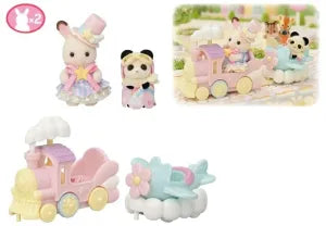 Amusement Park Ride Set - Train & Airplane