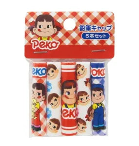 Pencil cap 5 piece set - Peko-chan