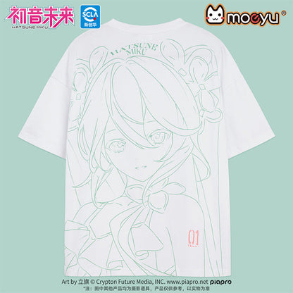 Moeyu Hatsune Miku Summer Flower Series T-Shirt - Kanako.store