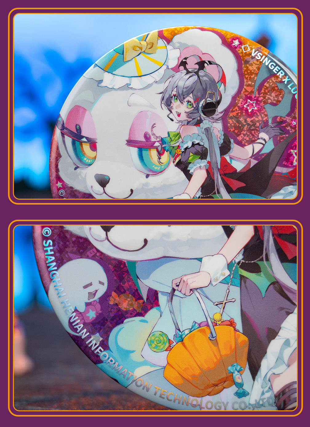 Moeyu: Vsinger:  Luo Tianyi Funny Night-Big Badge - Kanako.store