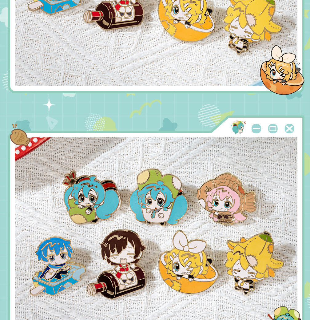 Moeyu: Hatsune Miku AMU Series Metal Enamel Brooch (Blind Box) - Kanako.store