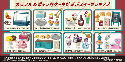 Re-ment Snoopy American Sweets Shop – 8pcs Complete Box