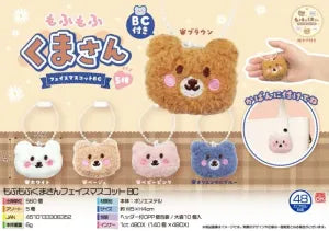 Fluffy Bear Face Mascot BC