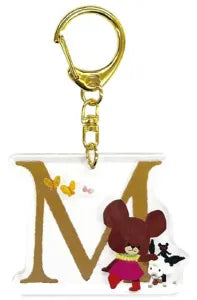The Bear's School Initial Keychain M