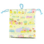 Sumikkogurashi ”Kinchaku” Pouch with Inner Pocket Let's play with Minicco