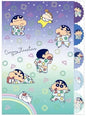 Crayon Shin-chan 5 Index File Holder Starry Sky Pajama
