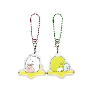Sumikkogurashi Clear Pair Acrylic Keychains Polar Bear & Penguin