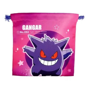 Pokemon Flat ”Kinchaku” Pouch Starlight / Gengar
