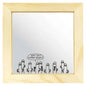 Square wood mirror - Hattifattener