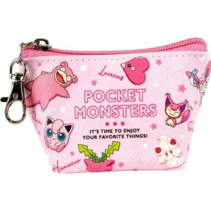 Pokemon Triangle Mini Pouch / Colors Pink ++