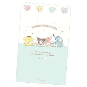 Sanrio Writing Pad with Clips Friends / MIX