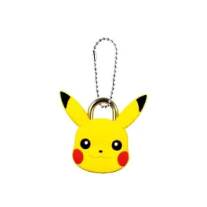 Pokemon Padlock Keychain with Mascot Pikachu ++