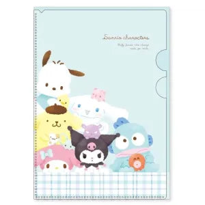 Sanrio Clear File with a Verical Pocket Fluffy / Gathered *