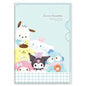 Sanrio Clear File with a Verical Pocket Fluffy / Gathered *