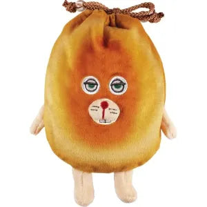 Plush drawstring pouch - Fake bread thief