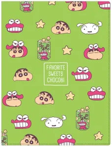 Crayon Shin-chan 6P Clear File Holder with Hard Cover Chokobi