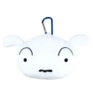 Mini plush mascot with carabiner - Shiro
