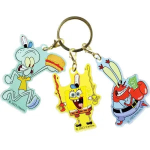 3 Charm keychain - The Krusty Krab