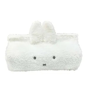 Fluffy tissue cover - White