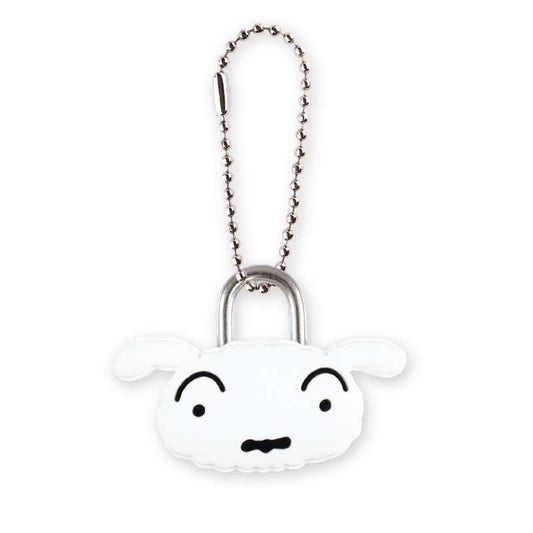 Crayon Shin-Chan Mascot Padlock Keychain - Shiro