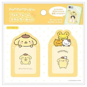 Sanrio Photo Frame Sticker Set - Pompompurin