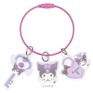 Sanrio Angel Wire Keyring - Kuromi