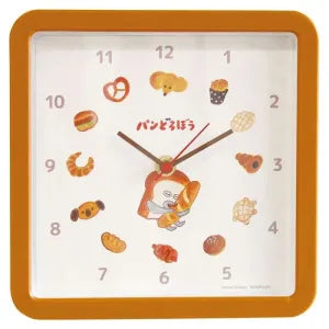 Pan Dorobou Square Wall Clock - Brown