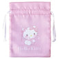 Sanrio Characters Satin Drawstring Bag Ballet Core / Hello Kitty