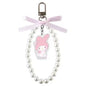 Sanrio Characters Ribbon Pearl Keychain Ballet Core / My Melody