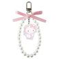 Sanrio Characters Ribbon Pearl Keychain Ballet Core / Hello Kitty