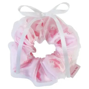 Sanrio Characters Ribbon Layered Scrunchie Ballet Core / My Melody
