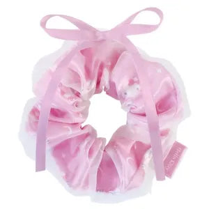 Sanrio Characters Ribbon Layered Scrunchie Ballet Core / Hello Kitty