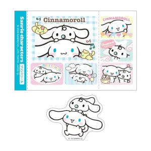 Sanrio Characters Print Seal Style Sticker Set Cinnamoroll & Milk