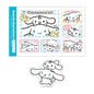 Sanrio Characters Print Seal Style Sticker Set Cinnamoroll & Milk