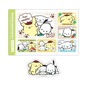 Sanrio Characters Print Seal Style Sticker Set Group