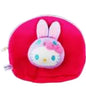 Hello Kitty Colorful Bunny Boa Face Cosmetic Pouch MAGENTA