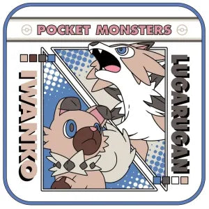 Pocket Monster Print mini towel Evolution Lycanroc