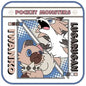 Pocket Monster Print mini towel Evolution Lycanroc