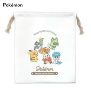 CM Pokémon A Gusseted Drawstring Pouch / With Pokémon